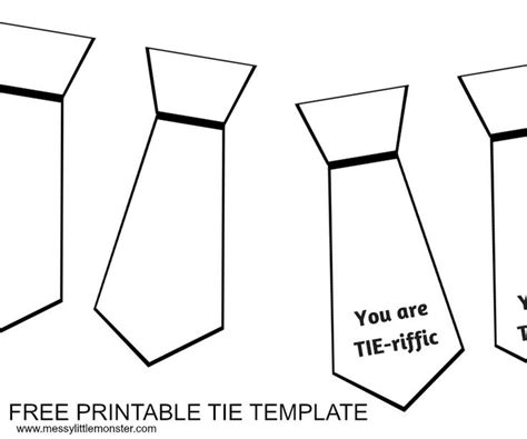Tie Template For Father's Day
