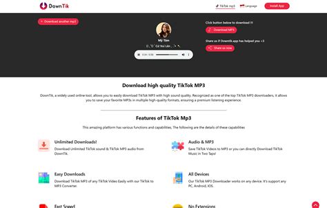 TikTok Downloader: Unlock the Power of Downloading TikTok MP3s