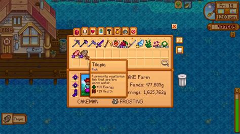 Tilapia in Stardew Valley