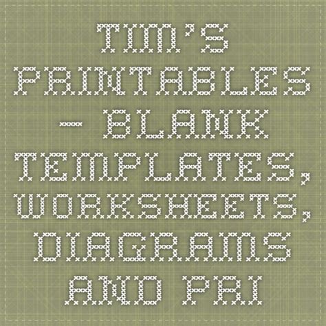 Tim's Printables