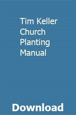 Tim Keller Church Planting Manual Ebook Kindle Editon