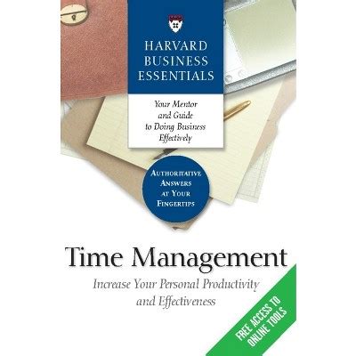 Time Management Harvard Business Essentials PDF