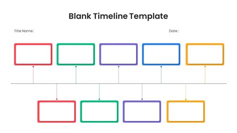 Timeline Template Blank