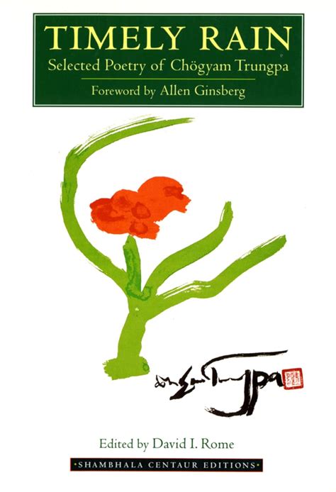 Timely Rain Selected Poetry of Chogyam Trungpa Shambhala Centaur Editions Kindle Editon