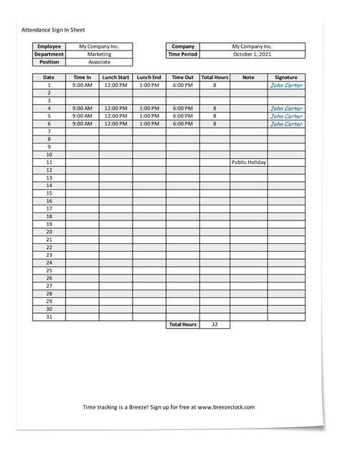 Timetable and Attendance: