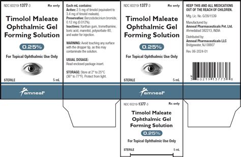 Timolol Maleate Ophthalmic Gel Forming Solution Reader