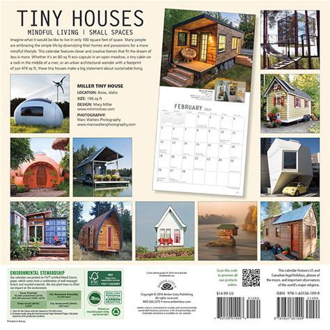 Tiny Houses 2017 Wall Calendar Kindle Editon