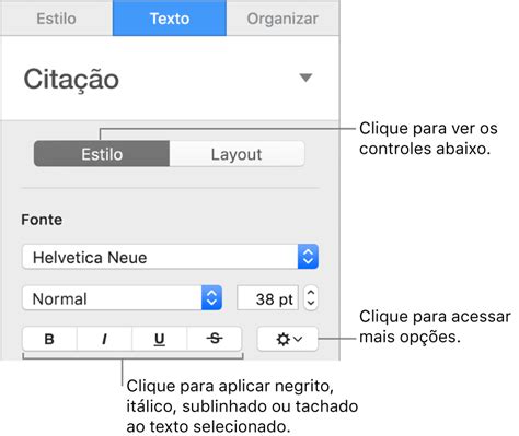 Tipos de Inserção de Texto