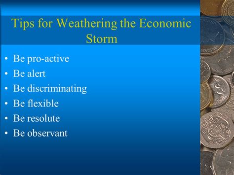 Tips for Weathering an Economic Storm