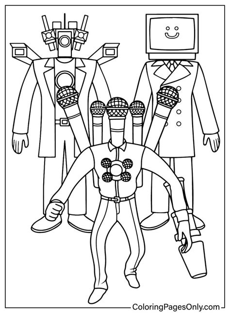 Titan Cameraman Coloring Page: Unleash Your Inner Director