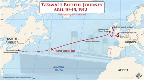 Titanic Course Map: A 3D Visualization of the Ship's Final Journey