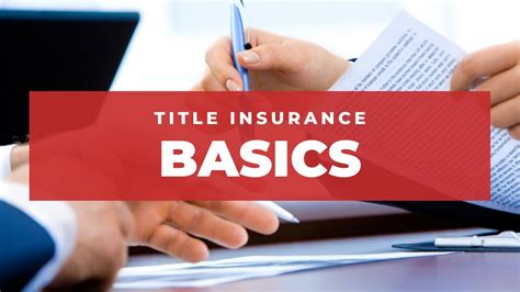 Title Insurance: The Basics