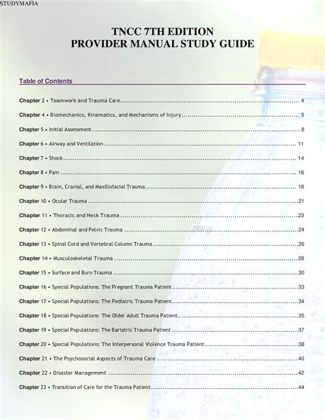 Tncc Study Guide 7th Edition Ebook PDF