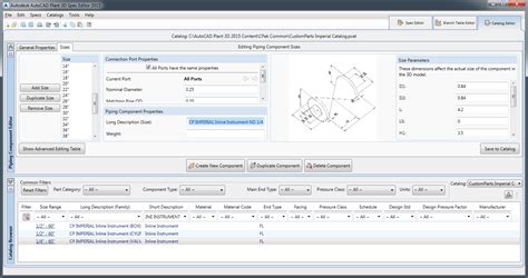 To Add Part Sizes In Catalog Editor Cadmep
