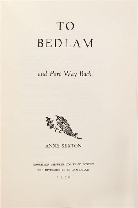 To Bedlam and Part Way Back Epub