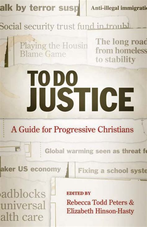 To Do Justice: A Guide for Progressive Christians Reader