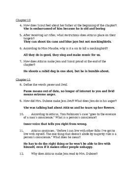 To Kill A Mockingbird Reading Guide Answers The Center For Learning Kindle Editon