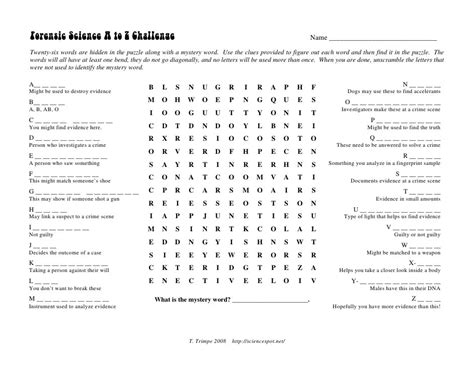 To Z Challenge Sciencespot Answers Doc