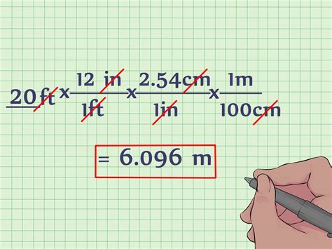 To convert feet to meters: