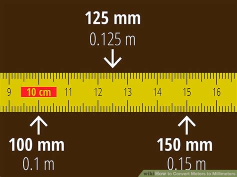 To convert millimeters to meters