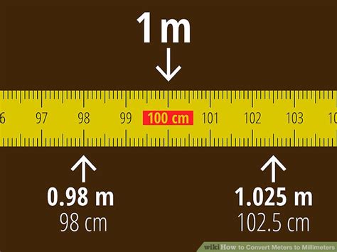 To convert millimeters to meters: