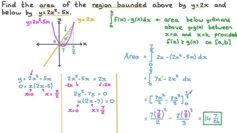 To find the area of a region.