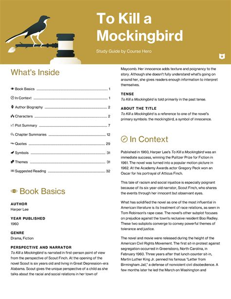 To kill a mockingbird study guide student edition answers pdf Ebook Doc