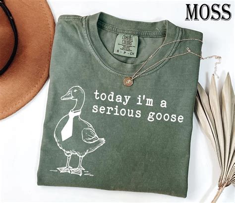 Today, I'm a Serious Goose: Embrace the Comfort and Style of Comfort Colors Shirts