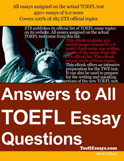 Toefl Essay Topics With Answers Epub