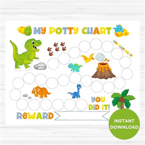 Toilet Training Sticker Chart Printable