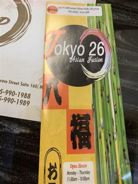 Tokyo 26 Menu: A Journey Through Japanese Culinary Delights