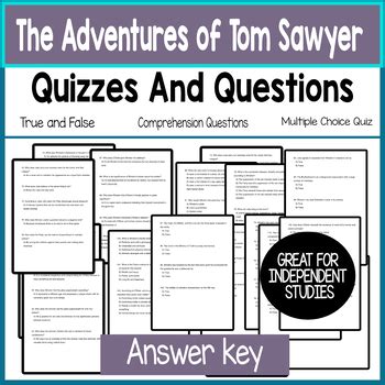 Tom Sawyer Answer Key PDF