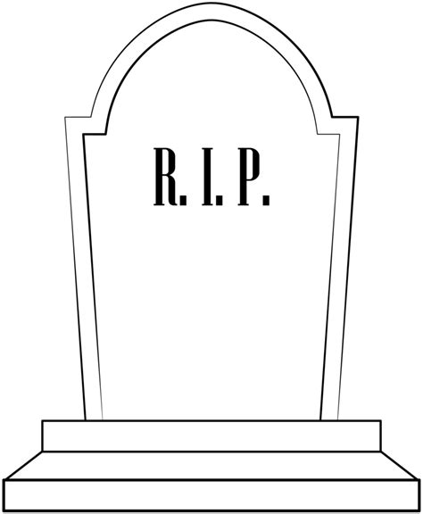 Tombstone Template Printable