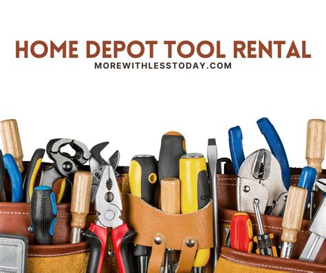 Tool and equipment rental: