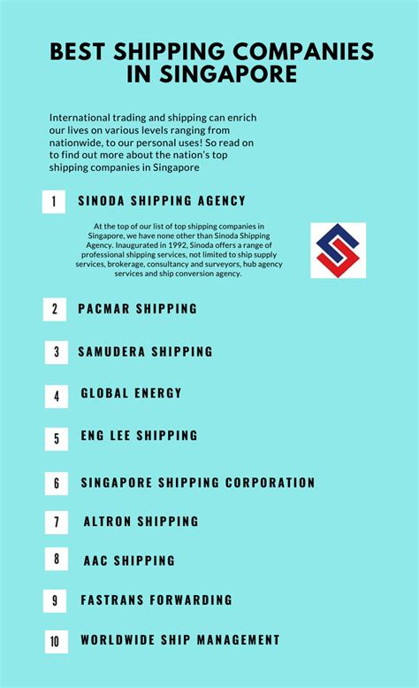 Top 10 Shipping Companies in Singapore 2025