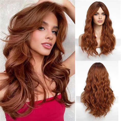 Top 3 Online Auburn Wavy Synthetic Long Wigs in 2025