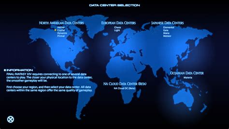 Top 4 Data Centers for FFXIV