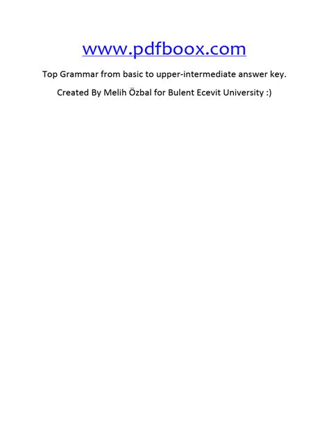 Top Grammar Answer Key Kindle Editon