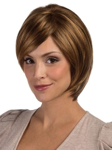 Top Lace Front Straight Chin Length Lace Wigs