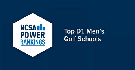 Top-Ranked D1 Golf Programs