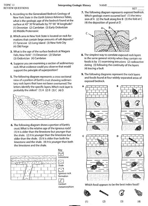 Topic 13 Interpreting Geologic History Answers Reader