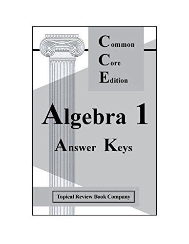 Topical Review Company Answer Key Algebra Ccse Epub