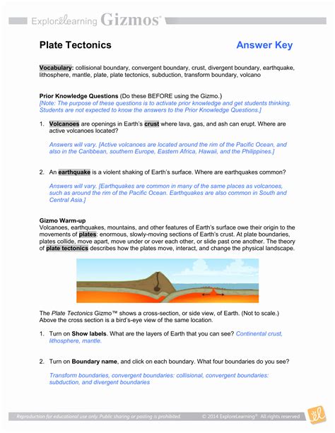 Topical Review Company Tectonic Plates Answers PDF