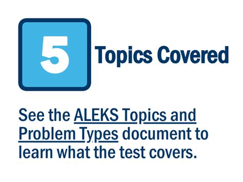 Topics Covered on the ALEKS Chemistry Placement Exam