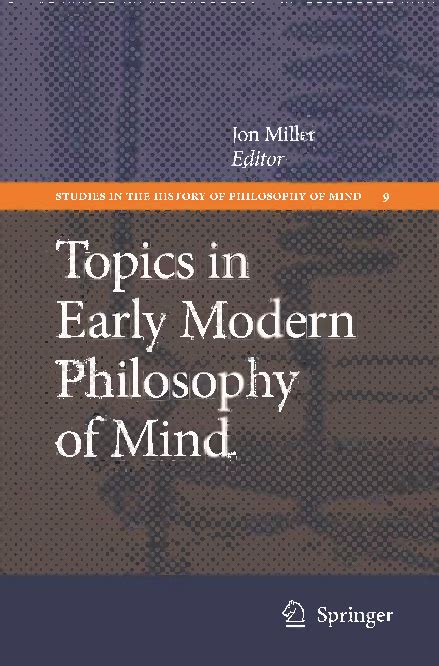 Topics in Early Modern Philosophy of Mind Doc