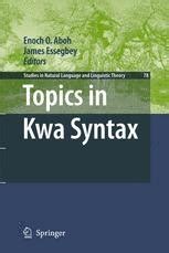 Topics in Kwa Syntax 1st Edition Reader