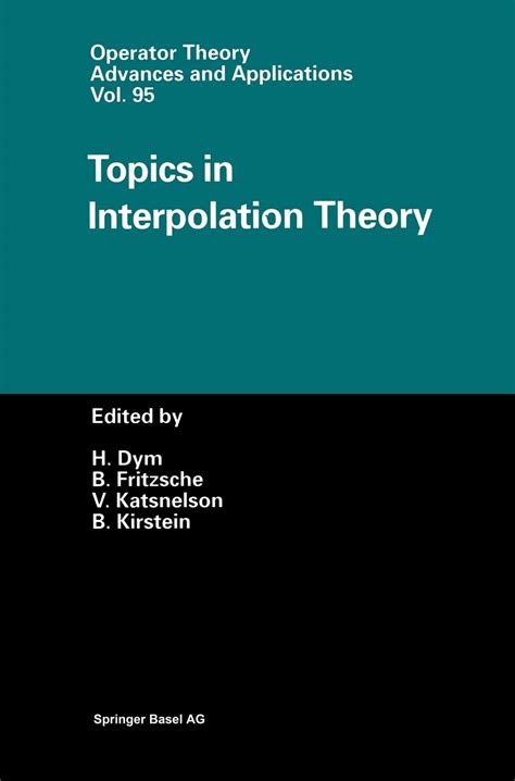 Topics in Operator Theory and Interpolation PDF