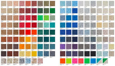 Torginol Quartz Color Chart