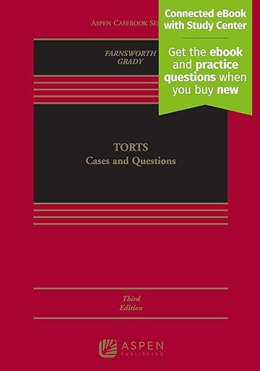 Torts Cases and Questions Second Edition Aspen Casebook PDF