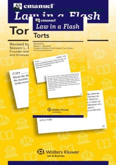 Torts Law in a Flash Reader